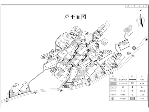  農(nóng)村移民安置區(qū)cad施工圖 