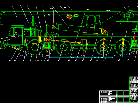  QYL100轮胎起重机CAD施工图 