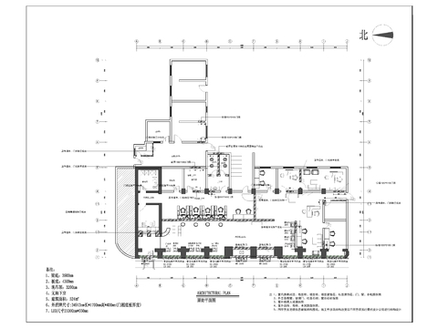  大型银行CAD平面布置图 