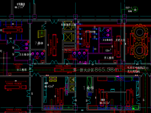  热回收式新风系统CAD施工图 