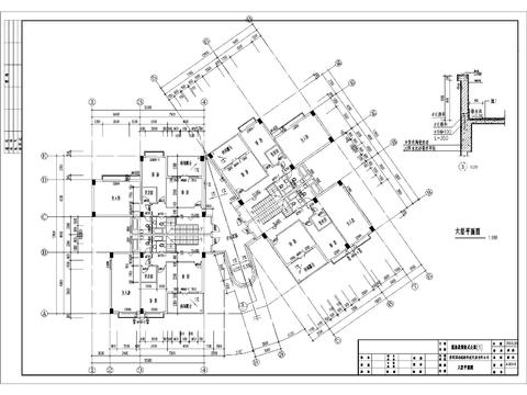  復(fù)式公寓建筑CAD設(shè)計圖 