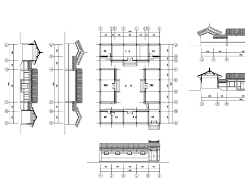  四合院CAD施工圖 