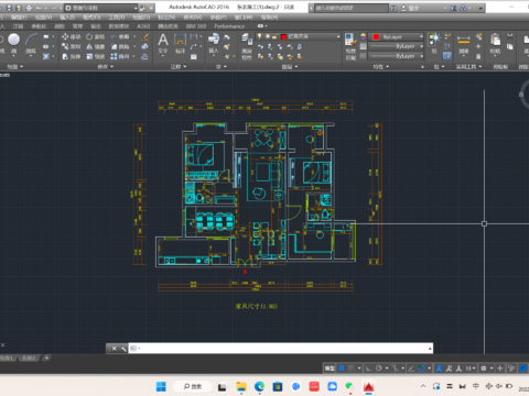  洋房设计cad施工图 