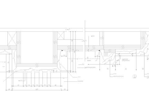  新古典客厅立柱节点cad大样 