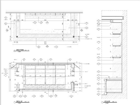  酒吧台餐台大样 