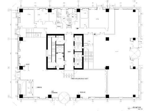  首层豪华大堂平面图 