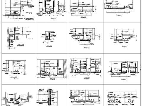  制图规范常用大样详图剖面图节点大样 