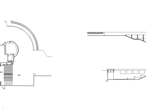  茶室建筑CAD施工图 
