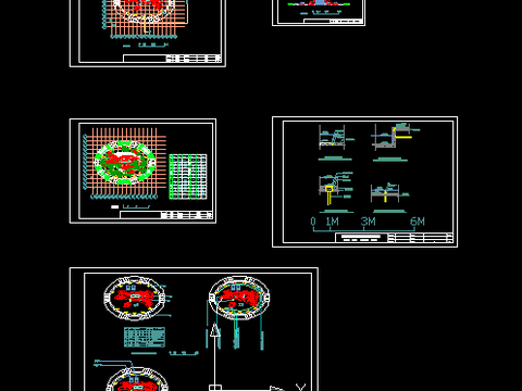  人造假山cad立面图 