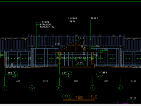  半岛会所A栋施工图 