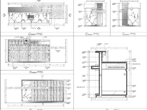  餐厅咨客台cad大样图 