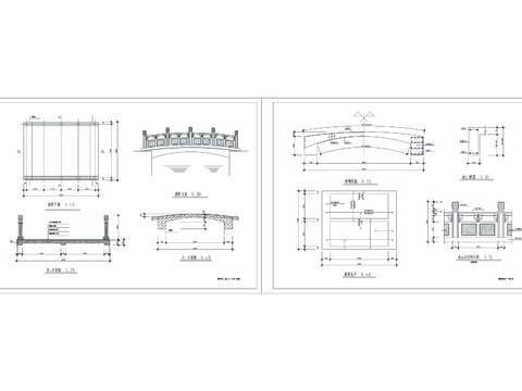  拱桥CAD节点大样 