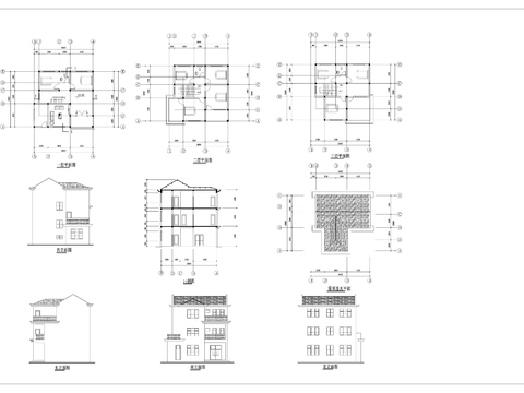  41美丽乡村CAD建筑图cad平面图 