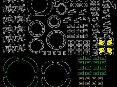  激光雕刻cad图库 
