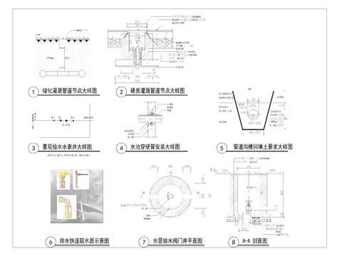  給排水設(shè)計說明節(jié)點大樣圖 