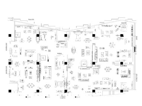  佛山楷模专卖店cad平面图 