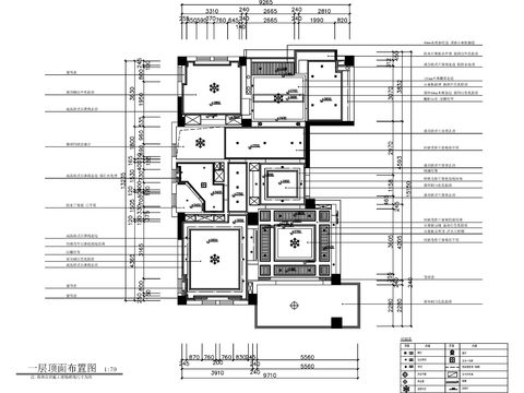  欧式家装cad施工图 