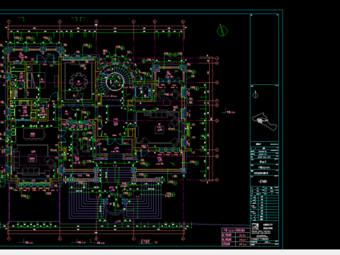  某别墅区石材装饰CAD图 