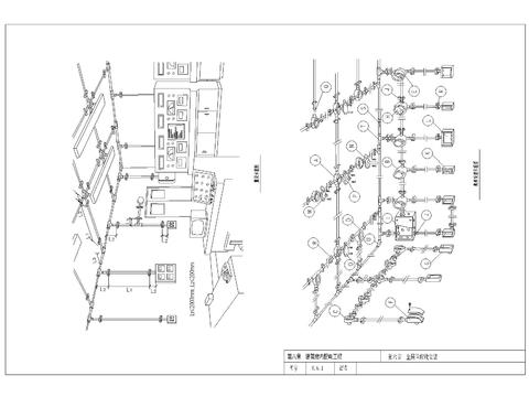  金属线槽配线安装cad大样图 