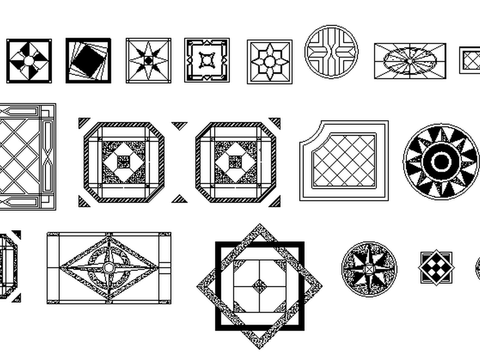  常用平面立面图块大全cad图库 