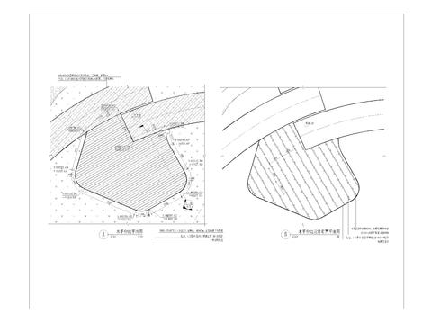  木平台平面图剖面图 施工图 