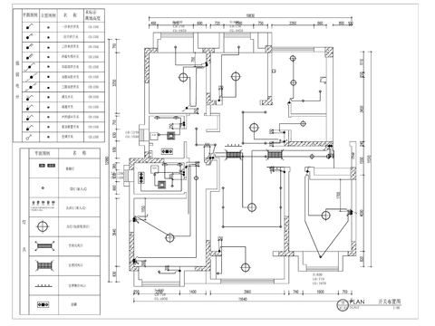  美式家装cad施工图 