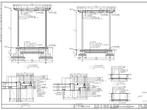  廊架cad节点大样图 