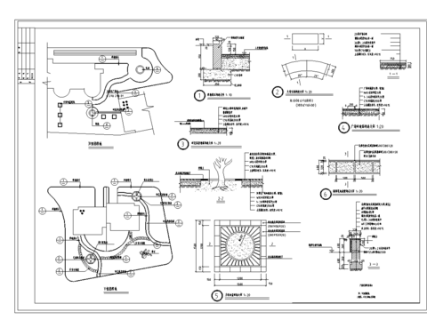  花园绿化设计cad施工图 