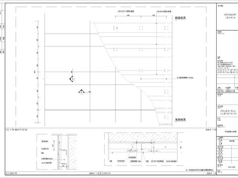  瓷砖干挂骨架大样图 