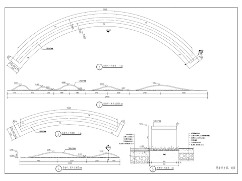  水滴雕塑 泰科石挡墙节点大样 