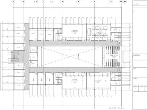  实验室建筑CAD施工图 