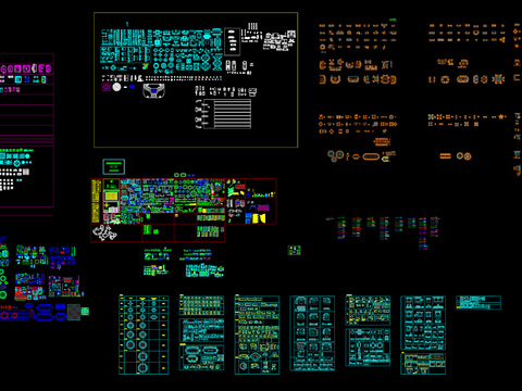  超全平面cad图库 