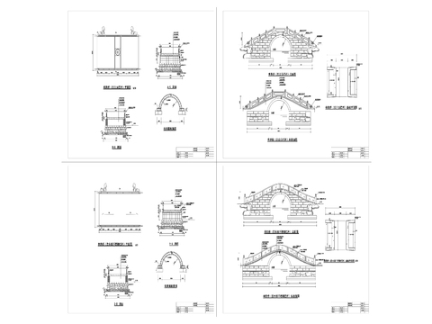 10單拱橋cad施工圖 