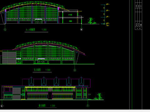  某学校体育馆CAD施工图 