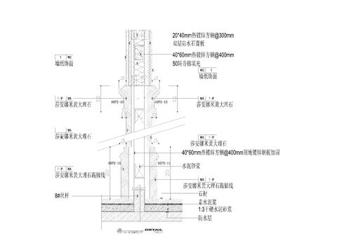  18套隔墙节点详图 公卫 防火隔墙等cad大样图 