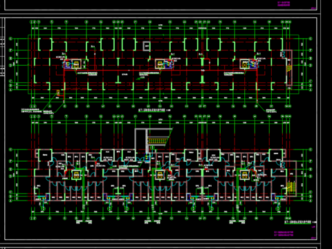  观澜府17号楼给排水及水灭火系统设计CAD施工图 