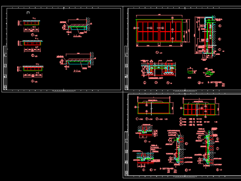  讲台黑板CAD节点大样 