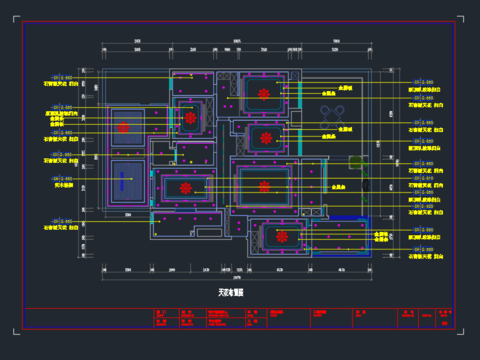  新中式家装cad施工图 