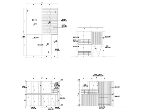  5营地集装箱cad立面图 