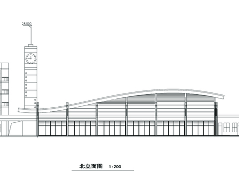  四层二级汽车站CAD施工图 