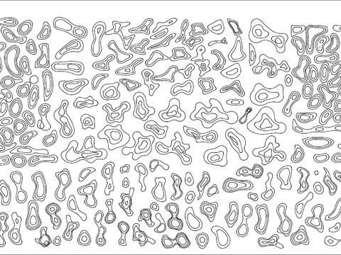  庭院微地形 微地形绿地 微地形cad图库 