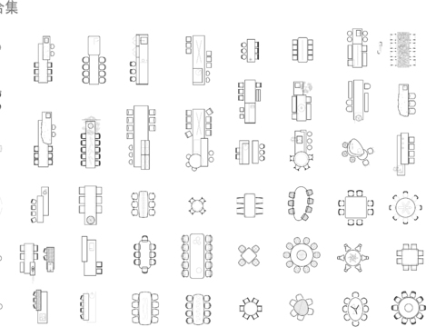  餐厅餐椅 吧台cad图库 