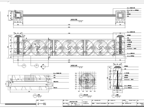  酒店栏杆扶手节点大样 