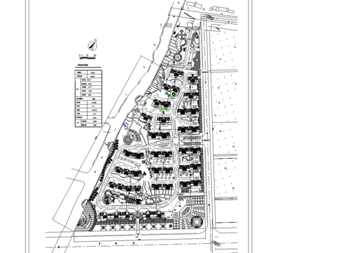  中新花园规划cad施工图 