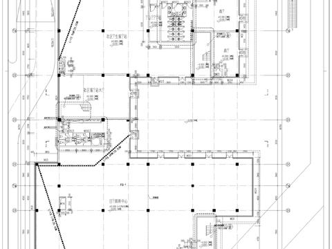  社區(qū)服務(wù)中心建筑圖cad施工圖 