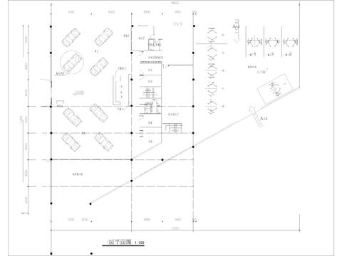  维修车间CAD施工图 
