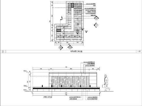  特色水景cad平面图 