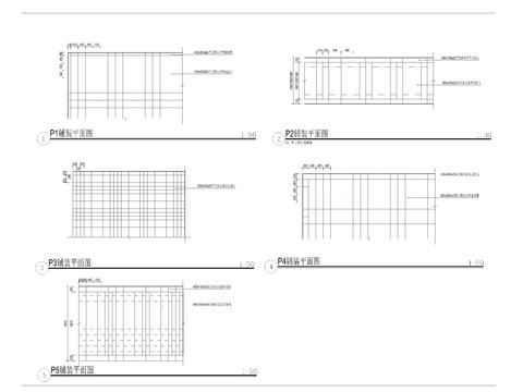  标准铺装统图 平面图施工图 