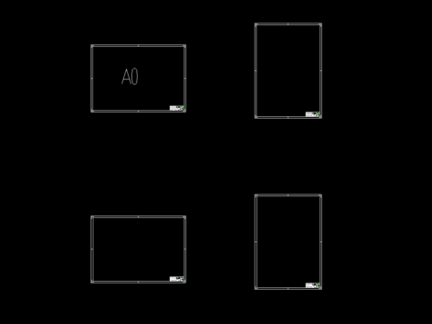  国家标准CAD图框模块 