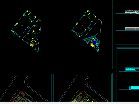  体育馆cad施工图 